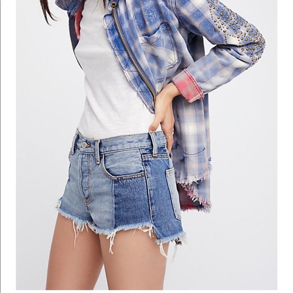 NEW Free People {We The Free} Cutoff Blk step hem - Picture 4 of 8